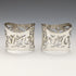 British Vintage Silver Plated Napkin Ring Pair